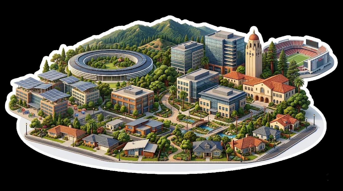 San Jose isometric city illustration